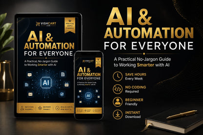 AI & Automation for Everyone – A Beginner's Guide to Working Smarter with AI(E-book)