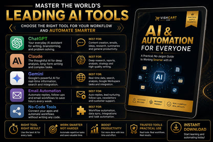 AI & Automation for Everyone – A Beginner's Guide to Working Smarter with AI(E-book)