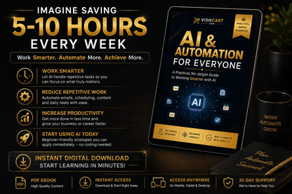 AI & Automation for Everyone – A Beginner's Guide to Working Smarter with AI(E-book)