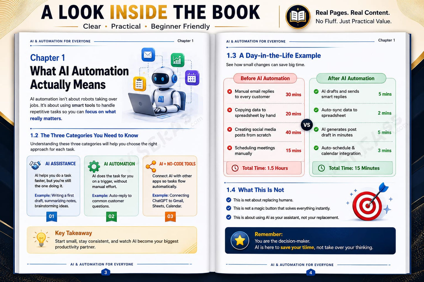 AI & Automation for Everyone – A Beginner's Guide to Working Smarter with AI(E-book)