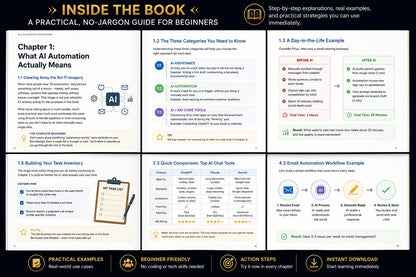 AI & Automation for Everyone – A Beginner's Guide to Working Smarter with AI(E-book)