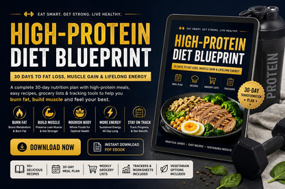 High-Protein Diet Blueprint | The Ultimate Weight Loss & Muscle Gain Guide (E-book)