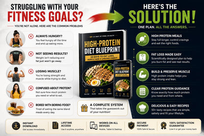 High-Protein Diet Blueprint | The Ultimate Weight Loss & Muscle Gain Guide (E-book)