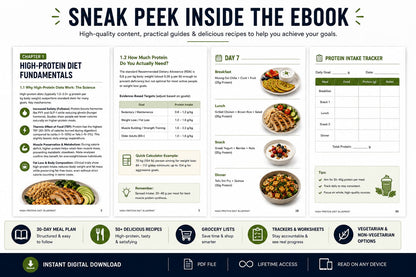 High-Protein Diet Blueprint | The Ultimate Weight Loss & Muscle Gain Guide (E-book)