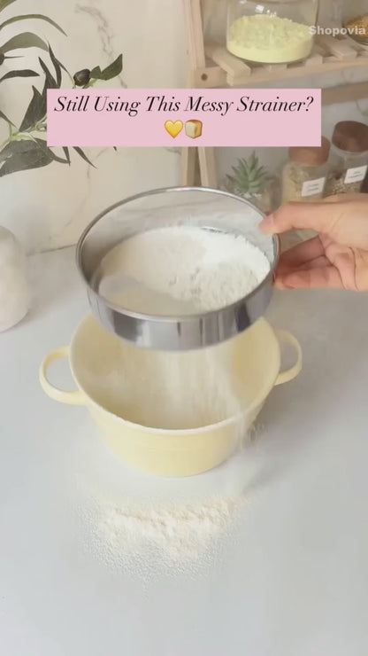 Premium SS Flour Sifter – Smooth, Lump-Free Flour Every Time